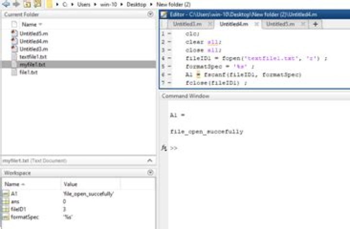 fopen matlab code in Python