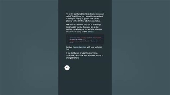 Force chrome to use my preferred font over the author's