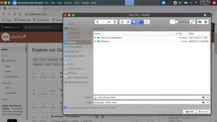 Force Chromium to use Dolphin File Manager to save a download