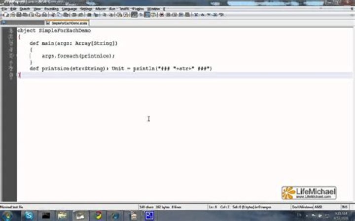 foreach loop in scala