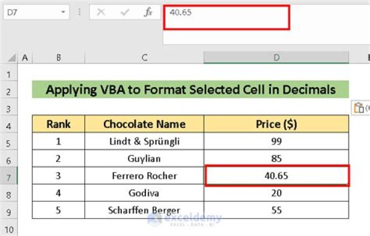 Format a number with optional decimal places in Excel