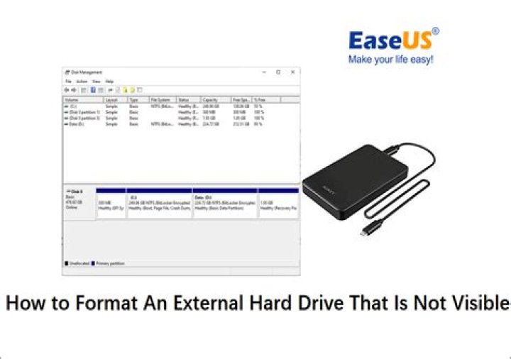 Format an external drive with ext4