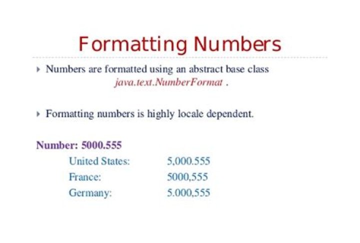 Formatting numbers using DecimalFormat