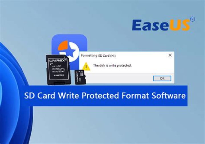 Formatting write protected SD card