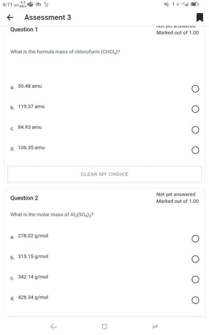 Formula in Question