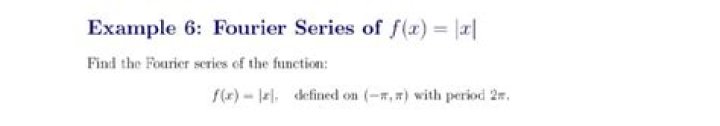 Fourier Series of $f(x) = x$