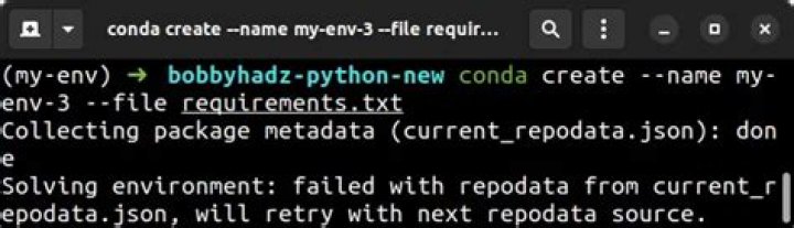 From conda create requirements.txt for pip3