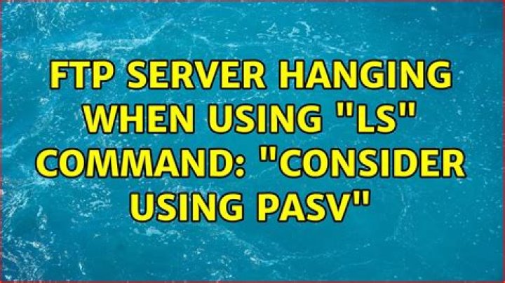 FTP server hanging when using 
