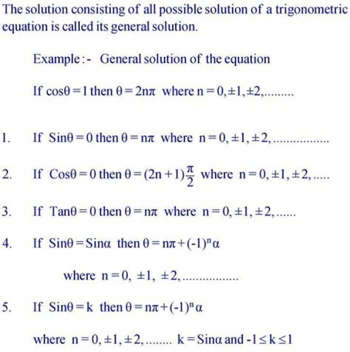 General solution for squared trigonometry questions: $\cos^2 x = 1$