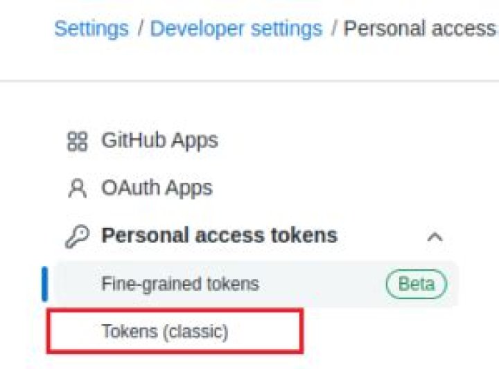generate GitHub personal access token