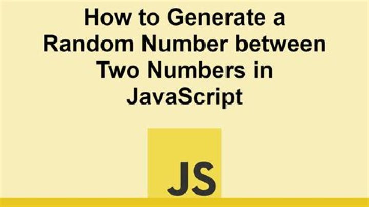Generate random number between two numbers in JavaScript