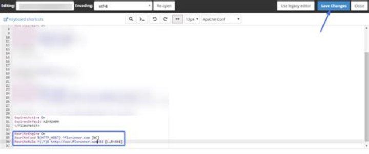 Generic htaccess redirect www to non-www