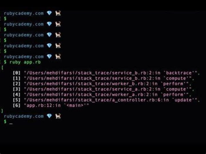 Get current stack trace in Ruby without raising an exception