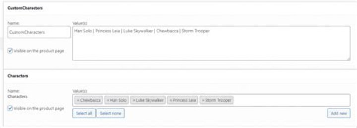 Get custom product attributes in Woocommerce
