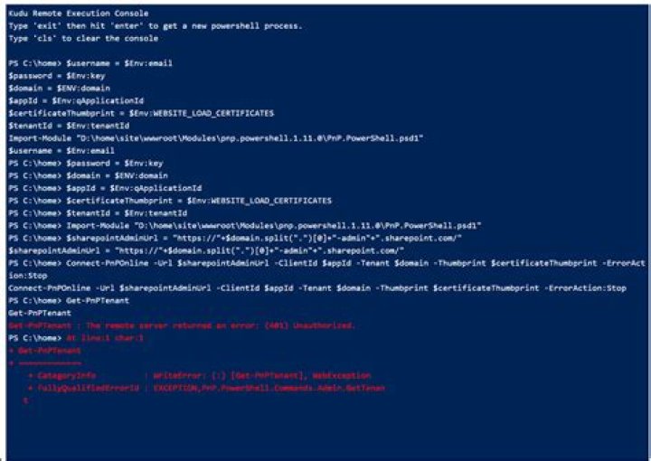 Get-PnPTenant is throwing unauthorized error