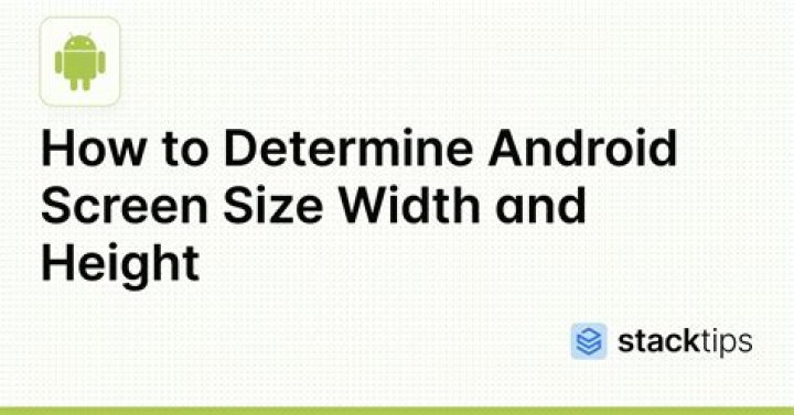 Get screen width and height in Android