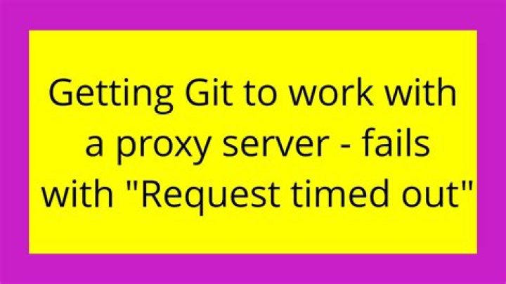 Getting Git to work with a proxy server - fails with 