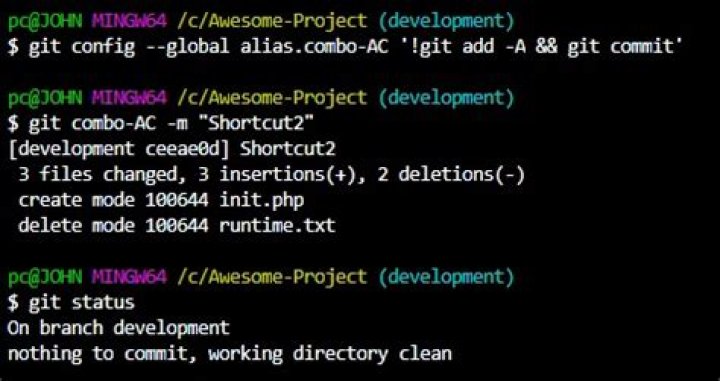 Git add and commit in one command