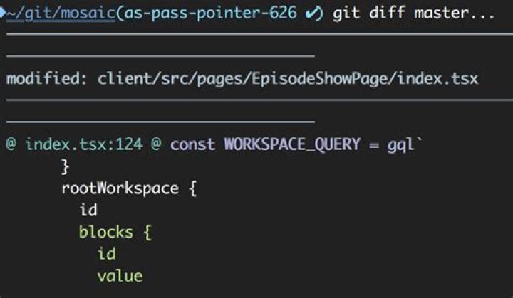 Git diff between current branch and master but not including unmerged master commits
