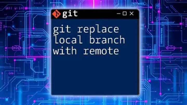 git replace local version with remote version