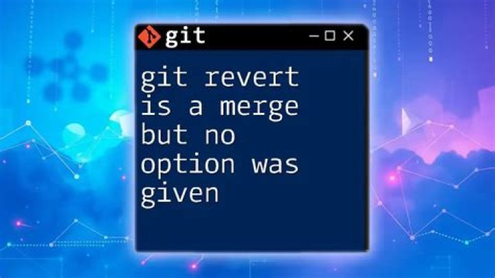 git revert <hash> not allowed due to a merge but no -m option was given