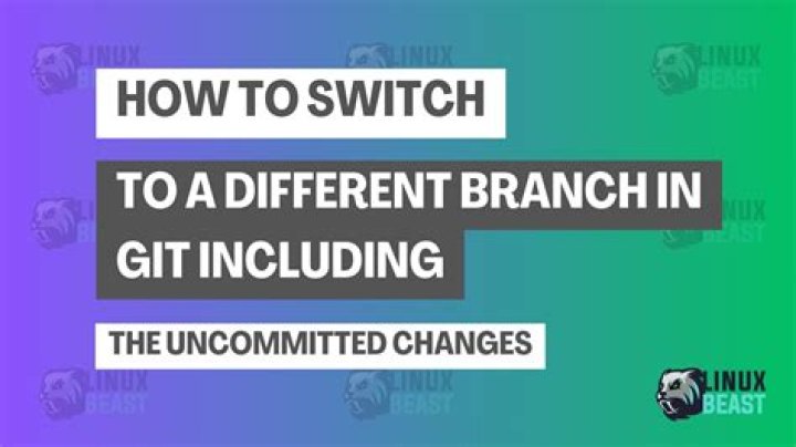 git: Switch branch and ignore any changes without committing