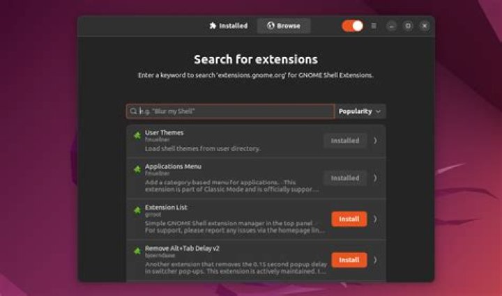 Gnome Shell Extensions not downloading