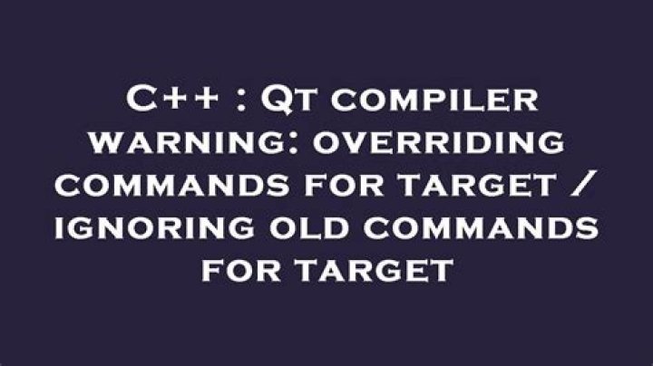 GNU Make: warning: ignoring old commands for target `xxx'