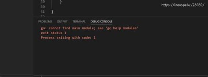 go: cannot find main module; see 'go help modules'