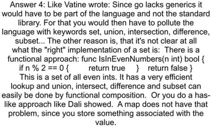 golang why don't we have a set datastructure [closed]