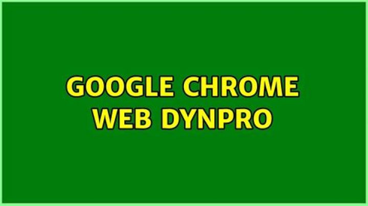 google chrome web dynpro