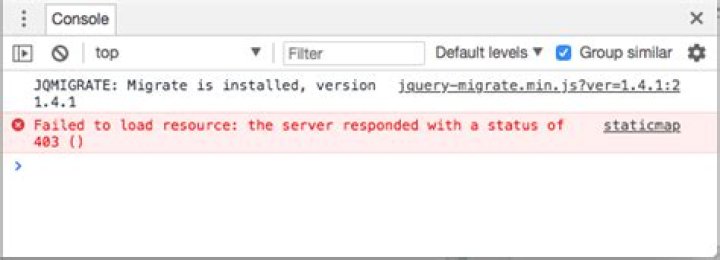 Google static map API getting 403 forbidden when loading from img tag