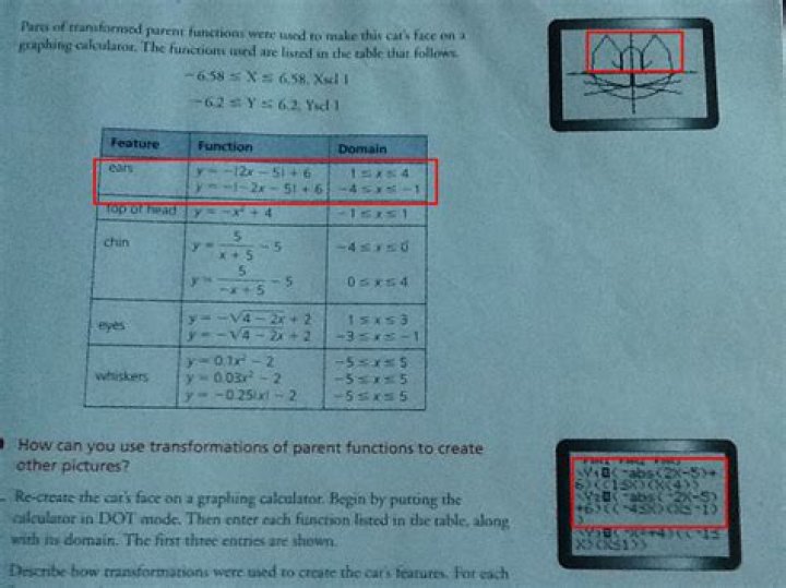 Gr. 11 Functions - Limiting domain and range on a graphing calculator