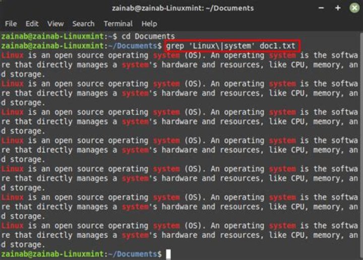 Grep searching two words in a line