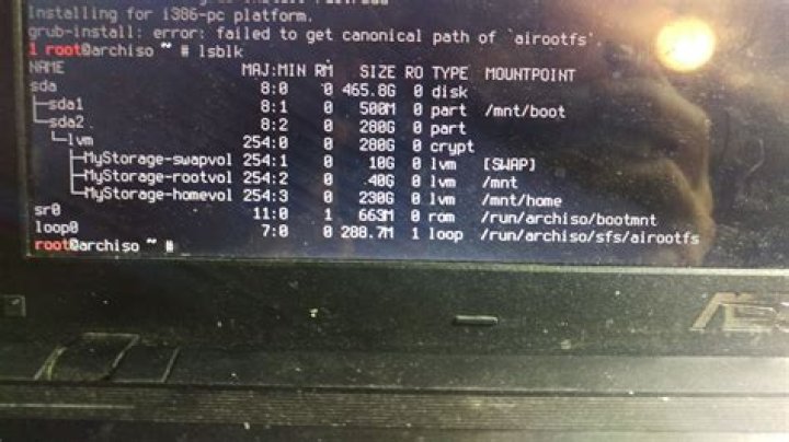 grub-install: error: will not proceed with blocklists