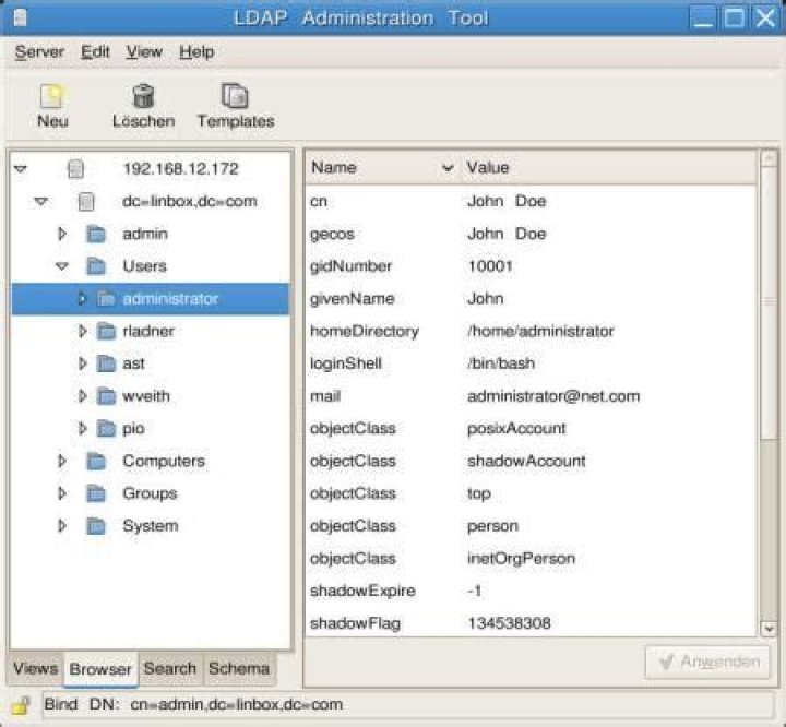 GUI tool to configure ldap client 