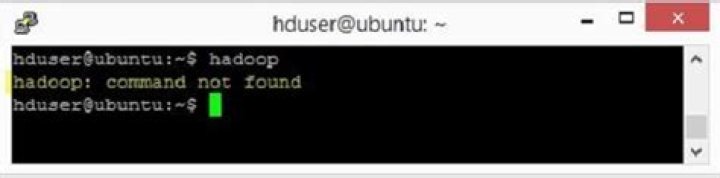 Hadoop command not found