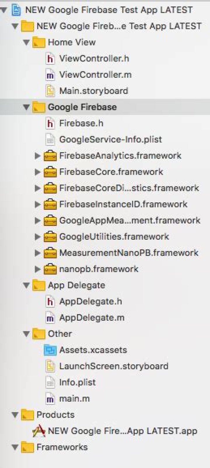 Header file (FirebaseCore/FirebaseCore.h) not found, despite importing Firebase.framework