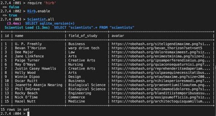 Hirb doesn't work at all in rails console