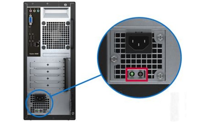Holding down the power button on a PC while disconnected from power