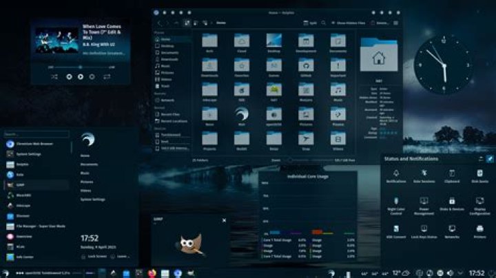horizon in Breeze Dark theme