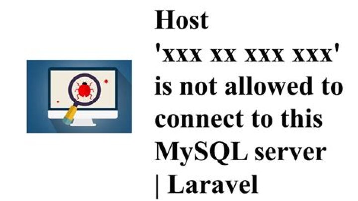 Host 'xxx.xx.xxx.xxx' is not allowed to connect to this MySQL server