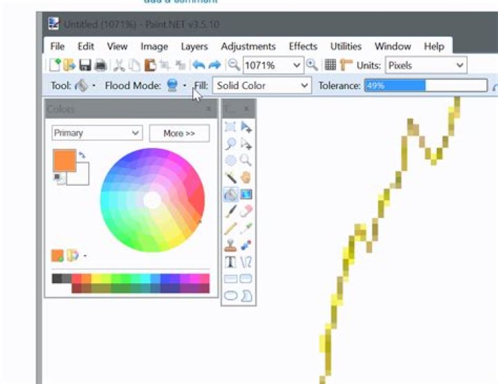 How can I change all pixels of one color to another color in a picture?