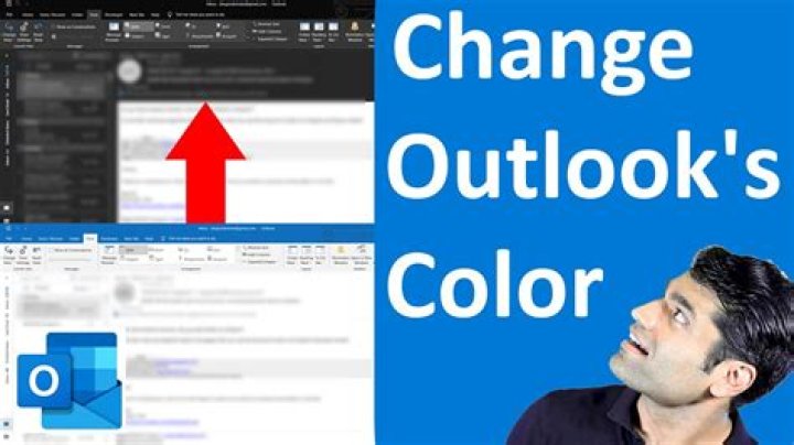 How can I change the Outlook icon back to yellow?