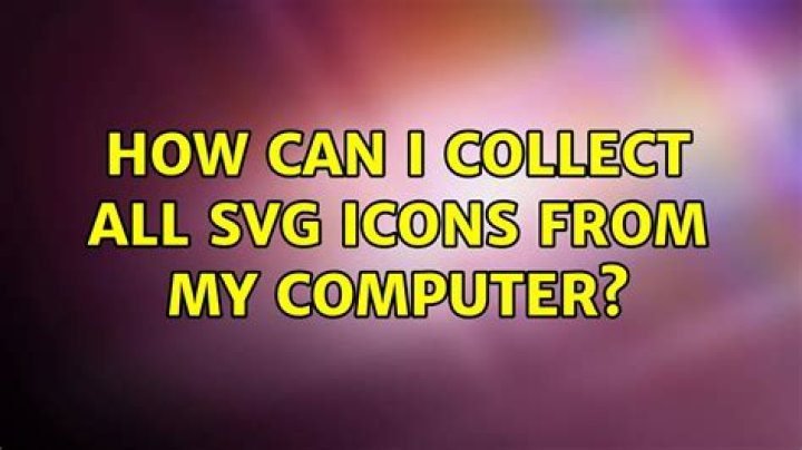 How can I collect all svg icons from my computer?