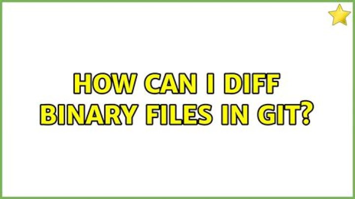 How can I diff binary files in git?