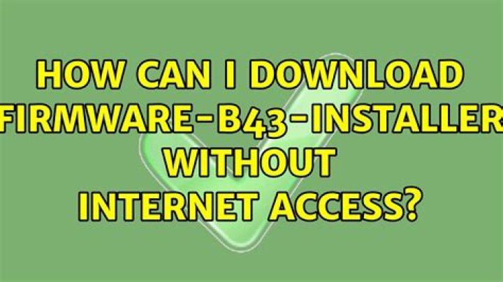 How can I download firmware-b43-installer without internet access?