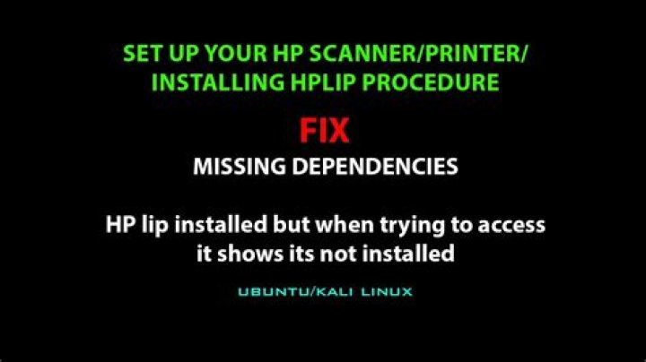 How can I easily install missing hplip dependencies?