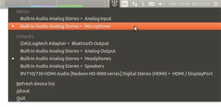How can I easily switch audio output in Ubuntu 17.10 and later with GNOME?