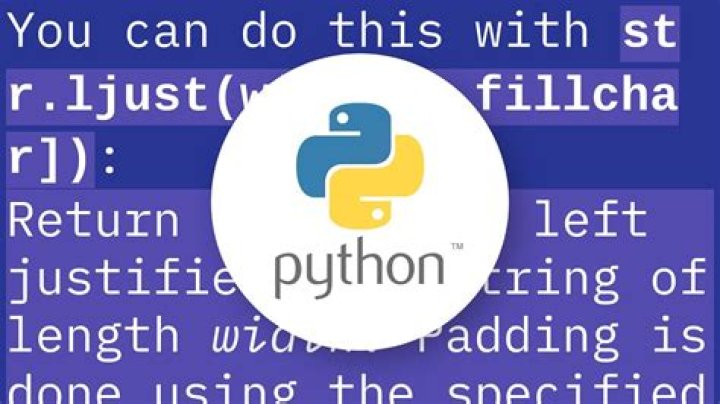 How can I fill out a Python string with spaces?